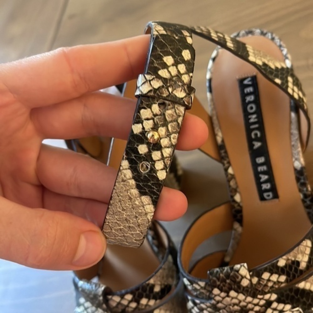 Veronica Beard Snakeskin Sandals - Picture 10 of 10